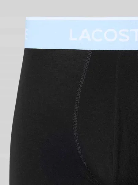 Obcisłe bokserki z mieszanki bawełny w zestawie 3 szt. Lacoste czarne