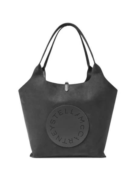 Reversibil geantă shopper Stella Mccartney cu autograf gri