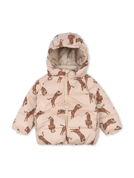 Konges Sløjd Dětská bunda NUKA JACKET GRS hnědá