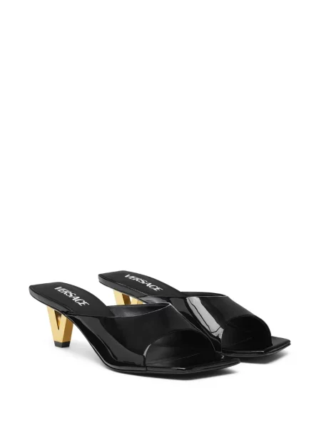 Papuci tip mules Versace negru