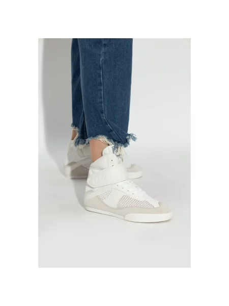Sneakersy Chloe skórzane białe