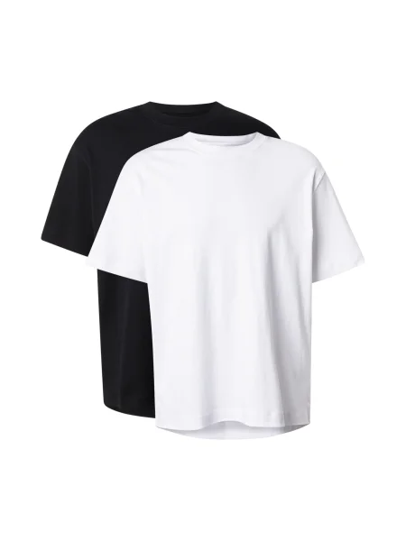 JACK & JONES Tricou JWHURBAN EDGE negru alb