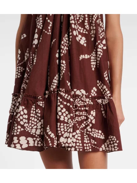 Rochie Poupette St Barth cu imagine maro