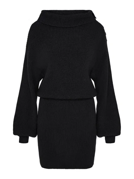 LeGer by Lena Gercke Rochie tricotat Cara' negru