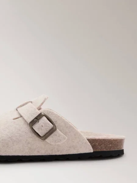 Filcowe chodaki Kobieta 36 MANGO beżowy