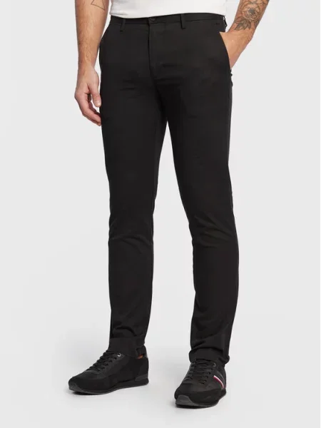TOMMY HILFIGER Chino hlače Bleecker' črna