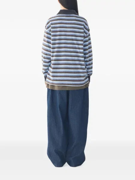 Lung tricou polo Tomboy albastru