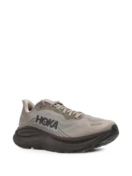 Sneakers Hoka με κορδόνια με δαντέλα γκρι