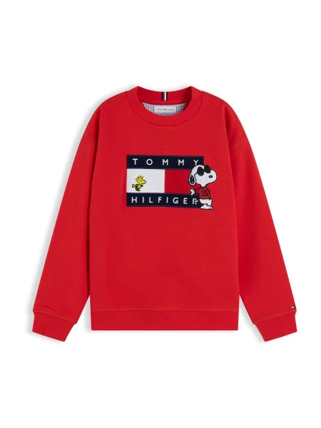 TOMMY HILFIGER Μπλούζα φούτερ Peanuts ναυτικό μπλε / κόκκινο / μαύρο λευκό