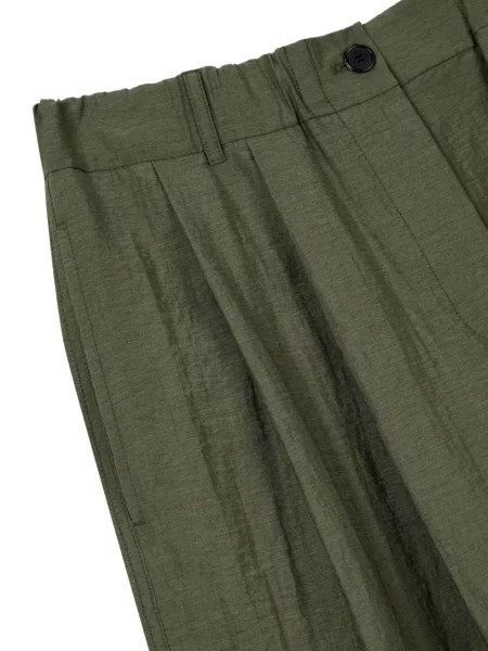 Pantaloni Studio Tomboy plisate verde