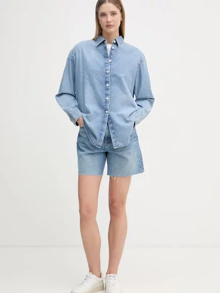 Calvin Klein Jeans Bluza moder denim modra