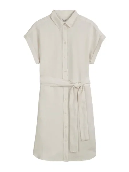 Marc O'Polo rochie din in mini drept bej