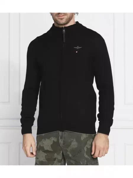 Aeronautica Militare de lână pulover negru