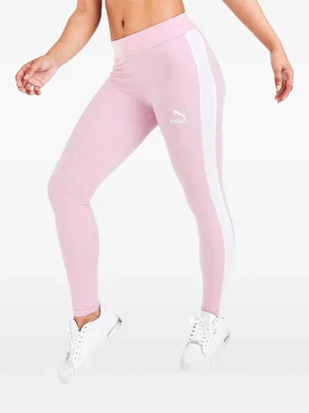 Leggings Puma cu dungi roz