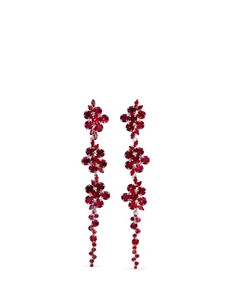 Cercei Simone Rocha cu model floral