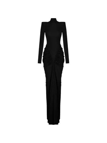 Rochie maxi V:pm Atelier cu volane negru