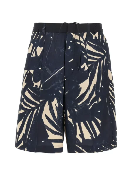 Pantaloni scurți Emporio Armani cu imagine albastru