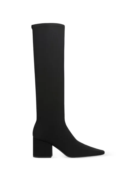 Cizme Courreges din jerseu negru