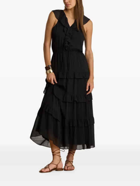 Rochie maxi Lauren Ralph Lauren negru