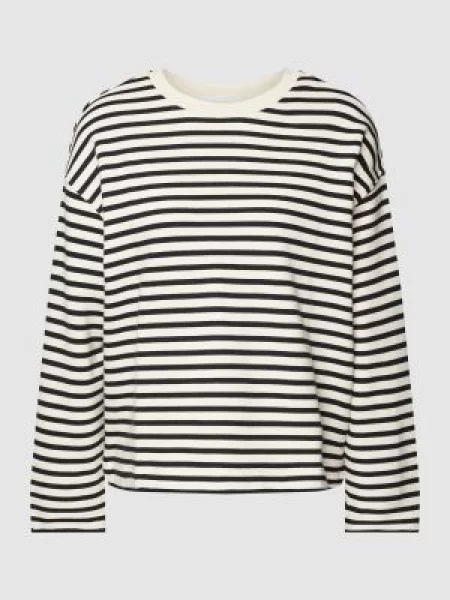 Sweter ze wzorem w model ‘FRANKAA’ Armedangels czarny
