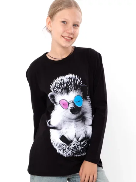 Дитячий Лонгслів Носи своє чорний