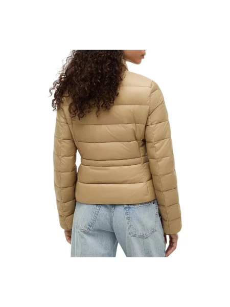 Kabát Tommy Hilfiger hnedá