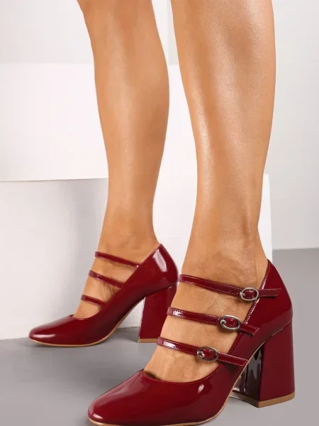 Pantofi cu toc Inny bordo