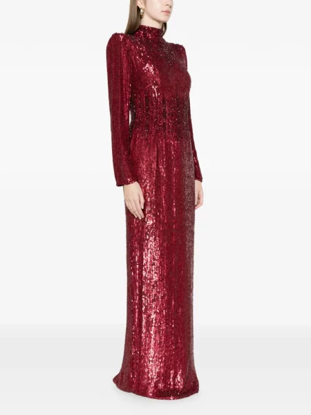 Maxi rochie maxi M.marquise cu paiete de costum roșu