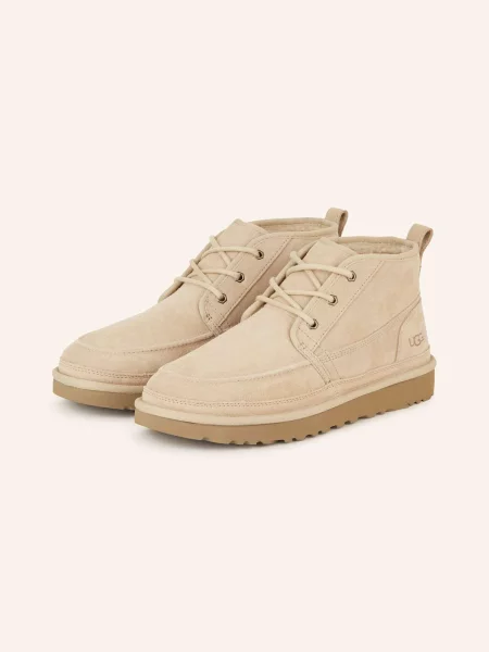 Ugg Botki Zamszowe Neumel beige beżowe