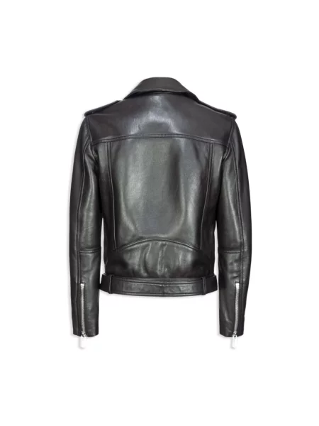 Kurtka skórzana Pinko biker czarna