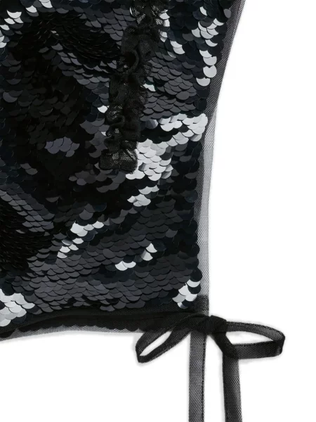 Căciulă Simone Rocha cu paiete negru