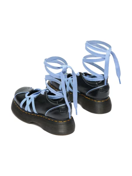 Кожаные балетки Dr. Martens на шнуровке