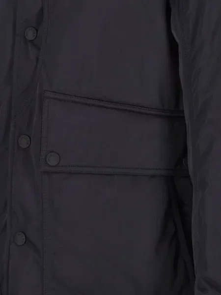 Gulerat geacă Moncler Grenoble de catifea cord albastru
