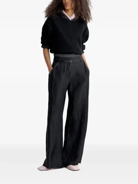 Hanorac cu glugă Maison Kitsune tricotate negru