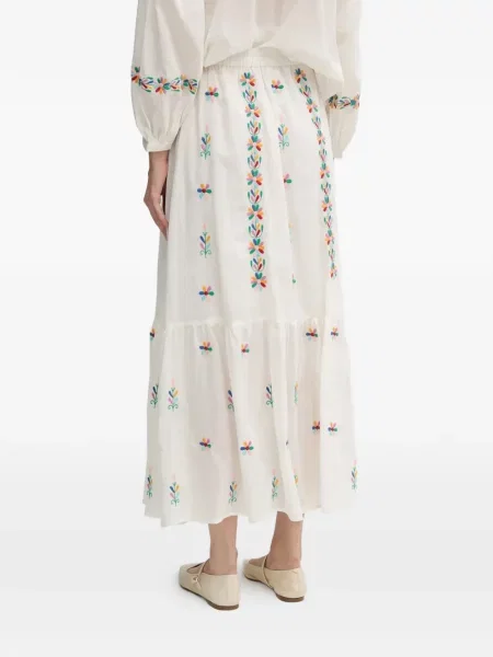 Maksi maksi suknja La Petite Française stupnjevito bijela