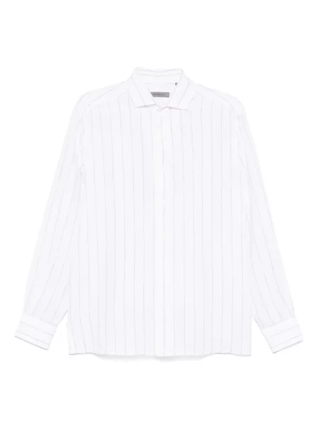 Ленена риза Corneliani бяло