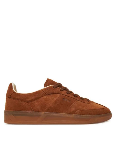 Sneakersy BOSS brązowe