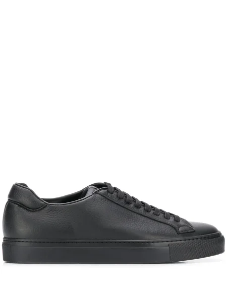 Sneakerși Scarosso cu șireturi din dantelă negru