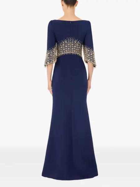 Rochie maxi Jenny Packham de costum albastru