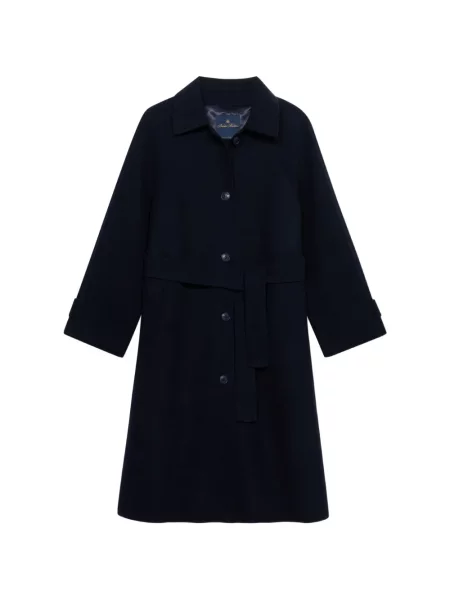 Cu centură palton Brooks Brothers albastru