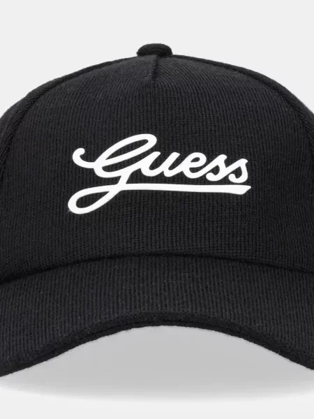 Czapka z daszkiem Guess czarna
