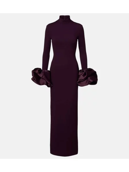 Rochie Solace London din satin bordo