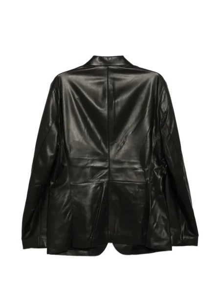 Sacou Giorgio Armani din piele negru