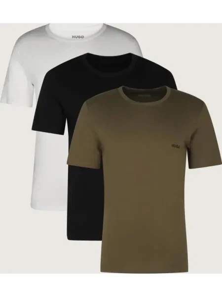 HUGO Set de tricouri﻿ Rn Triplet P negru