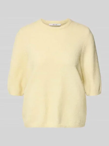 T-shirt o kroju relaxed fit z mieszanki alpaki model Alpha' Gestuz żółta