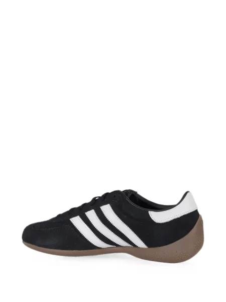 Tricou Adidas cu broderie cu dungi alergare negru