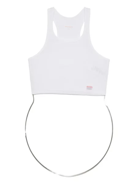 Decupat top Alexander Wang alb