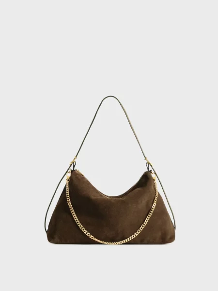 Замшева сумка Zadig&voltaire коричнева