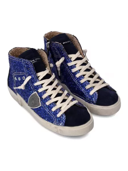 Buty do tenisa Philippe Model zamszowe do tenisa niebieskie