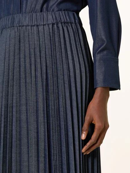 Inwear Spódnica Plisowana Cherrieiw blau niebieska